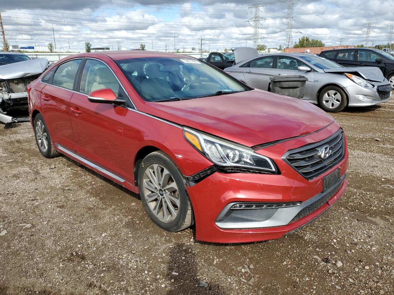 Lot #2943131388 2017 HYUNDAI SONATA SPO