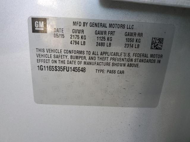 2015 CHEVROLET IMPALA LTZ - 1G1165S35FU145648