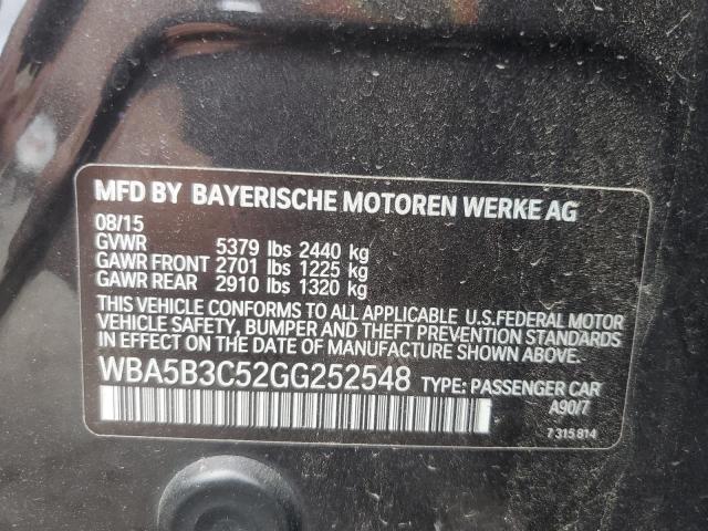 VIN WBA5B3C52GG252548 2016 BMW 5 Series, 535 XI no.12