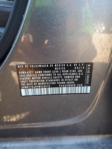 2015 VOLKSWAGEN JETTA SE - 3VWD17AJ9FM426318