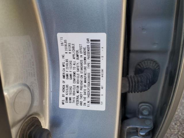 VIN 1HGCR2F35GA008665 2016 Honda Accord, LX no.12