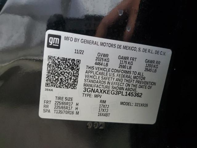 2023 CHEVROLET EQUINOX LT - 3GNAXKEG3PL145362