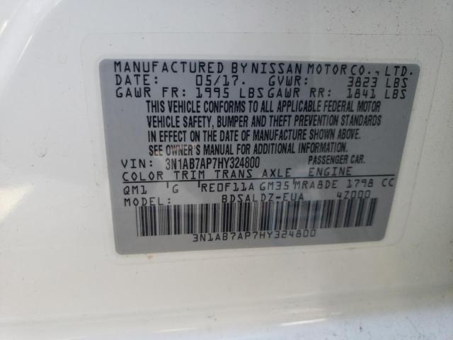 2017 NISSAN SENTRA S - 3N1AB7AP7HY324800