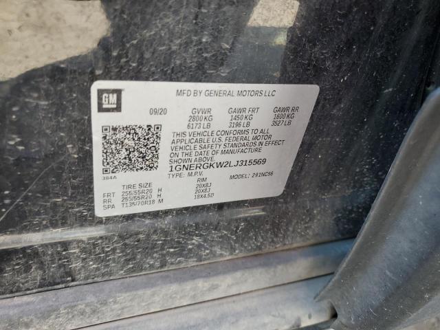 2020 CHEVROLET TRAVERSE L - 1GNERGKW2LJ315569
