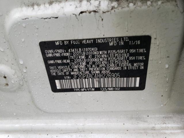 2017 SUBARU CROSSTREK - JF2GPABC4HH226905