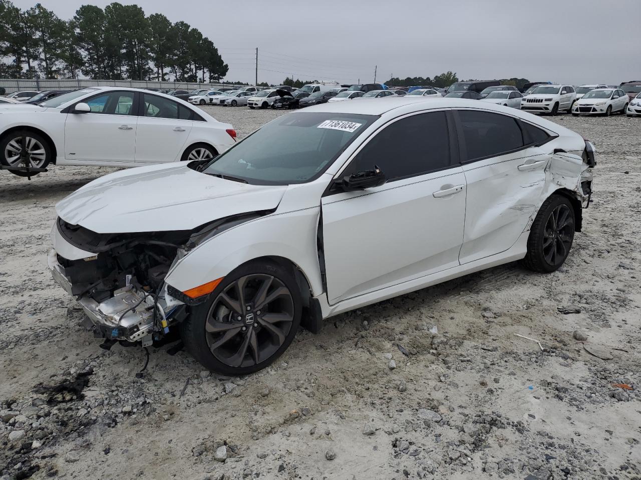 Lot #2976794781 2020 HONDA CIVIC SPOR