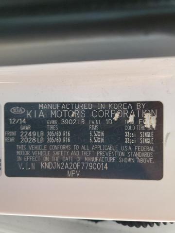 2015 KIA SOUL - KNDJN2A20F7790014