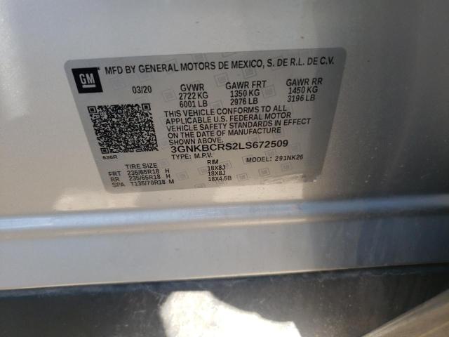 2020 CHEVROLET BLAZER 2LT - 3GNKBCRS2LS672509