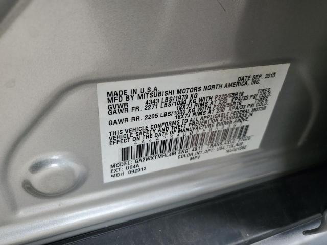 2015 MITSUBISHI OUTLANDER - 4A4AP3AU0FE054387