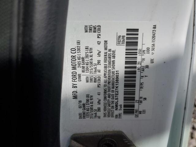 2019 FORD TRANSIT CO - NM0LS7E27K1389031