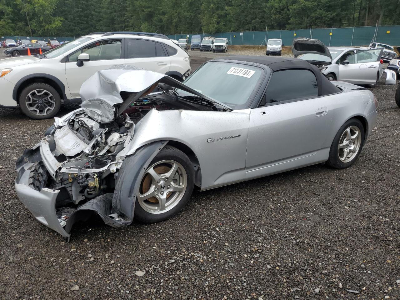 HONDA S2000 2002 silver  gas JHMAP11452T007484 photo #1