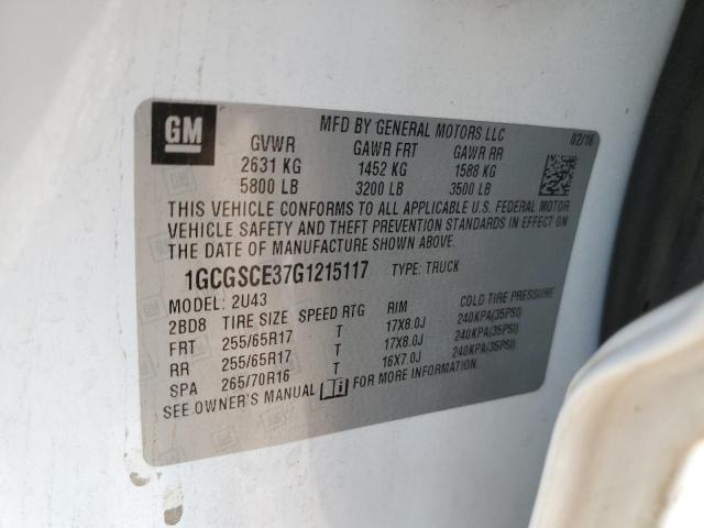 2016 CHEVROLET COLORADO L - 1GCGSCE37G1215117