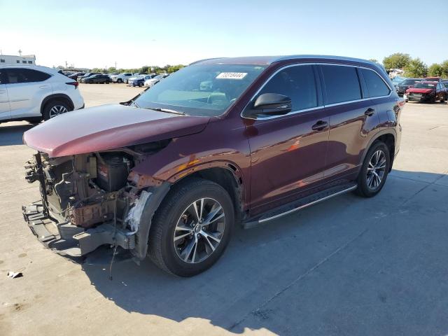 VIN 5TDKKRFH4GS140340 2016 Toyota Highlander, Xle no.1