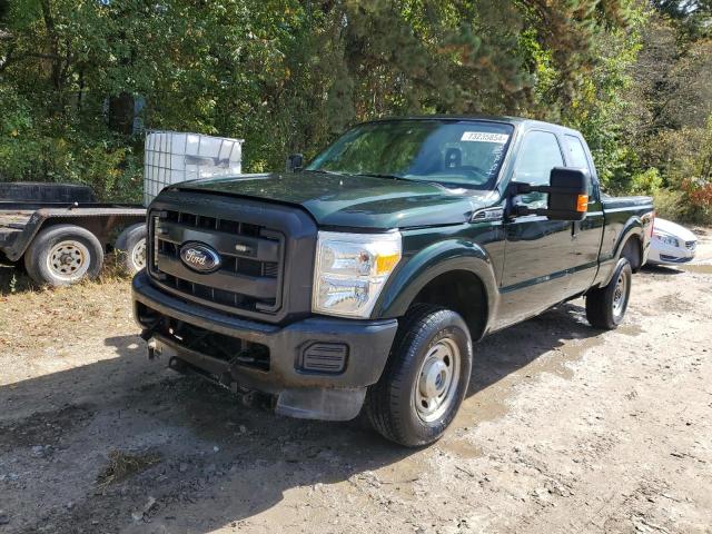 FORD F250 SUPER 2012 green 4dr ext gas 1FT7X2B69CEB84840 photo #3