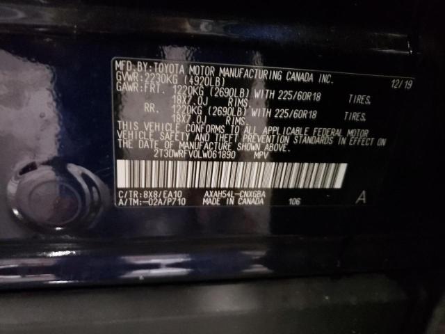 2020 TOYOTA RAV4 LIMIT - 2T3DWRFV0LW061890