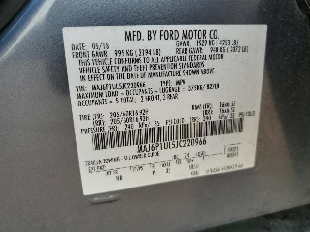 2018 FORD ECOSPORT S - MAJ6P1UL5JC220966