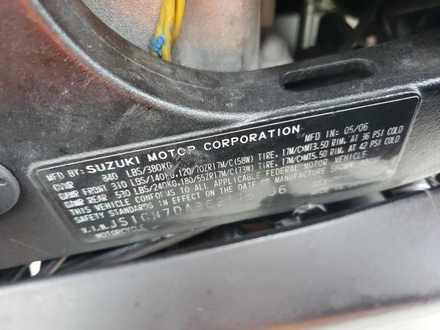 2006 SUZUKI GSX-R600 K - JS1GN7DA362116196