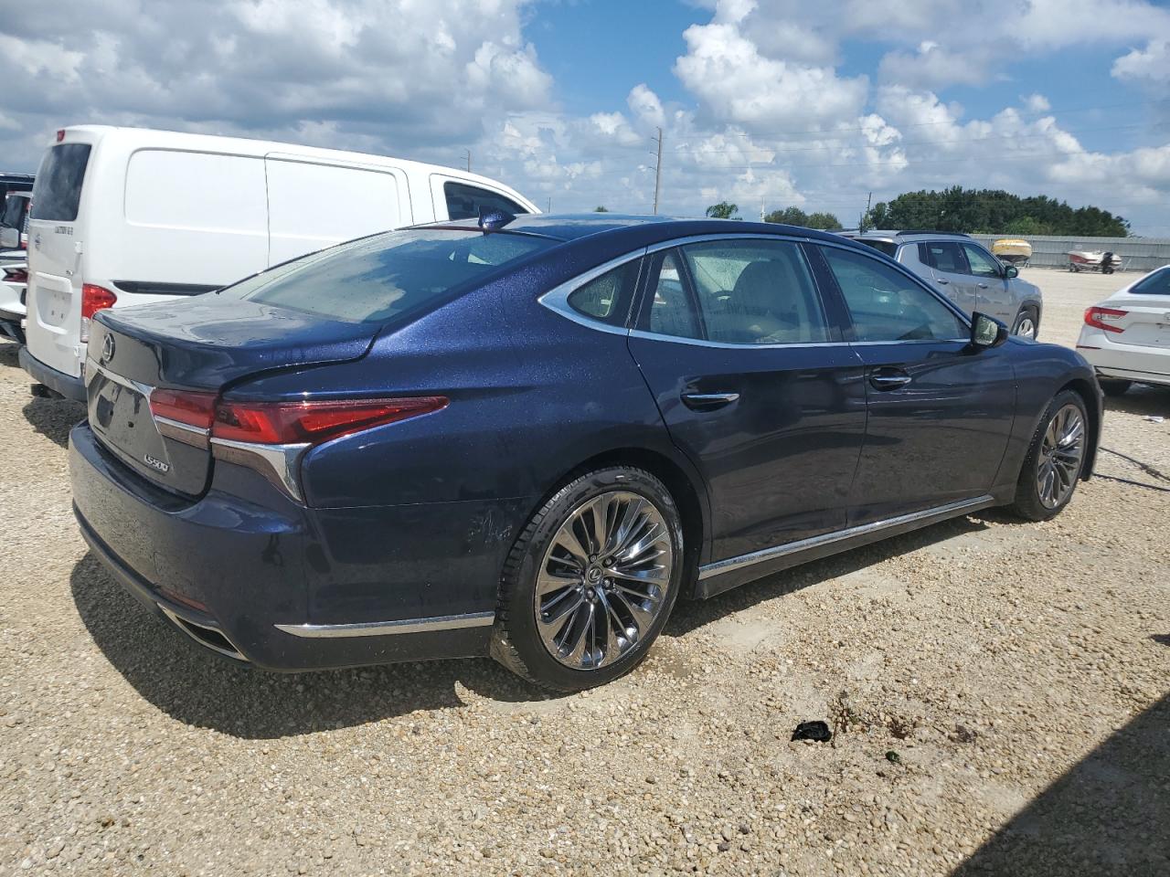 LEXUS LS 500 BAS 2019 blue  gas JTHB51FF6K5008670 photo #4