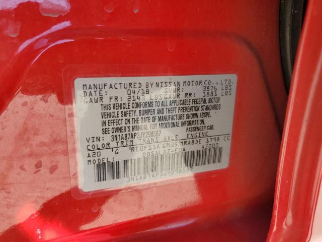 2018 NISSAN SENTRA S - 3N1AB7AP3JY298587