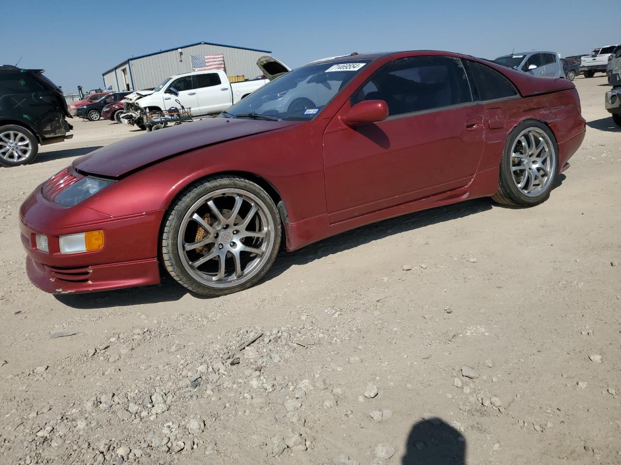 NISSAN 300ZX 1990 red  gas JN1RZ24A7LX006503 photo #1