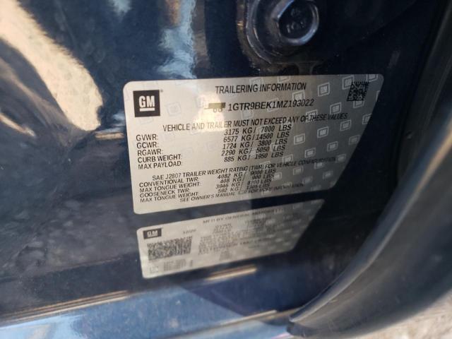 2021 GMC SIERRA K15 - 1GTR9BEK1MZ193022