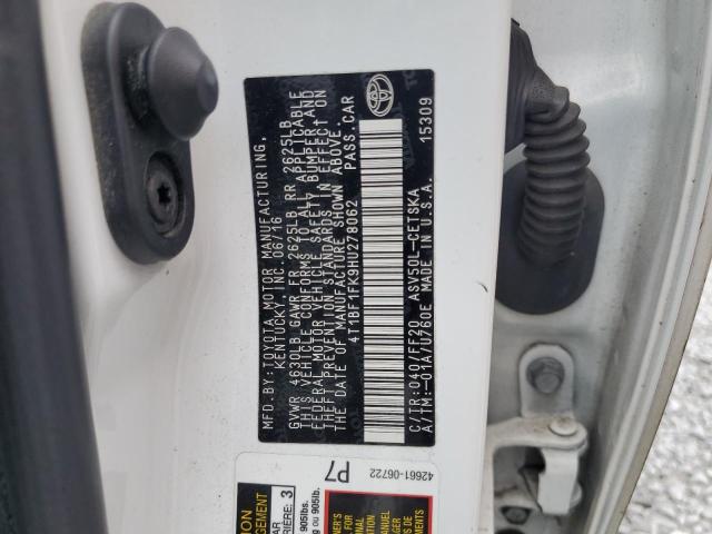 2017 TOYOTA CAMRY LE - 4T1BF1FK9HU278062