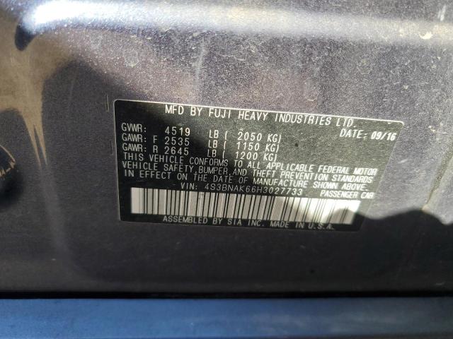 2017 SUBARU LEGACY 2.5 - 4S3BNAK66H3027733