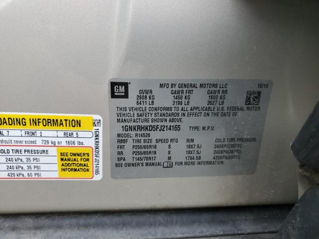 2015 CHEVROLET TRAVERSE L - 1GNKRHKD5FJ214165