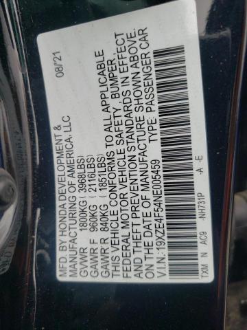 2022 HONDA INSIGHT EX - 19XZE4F54NE005459