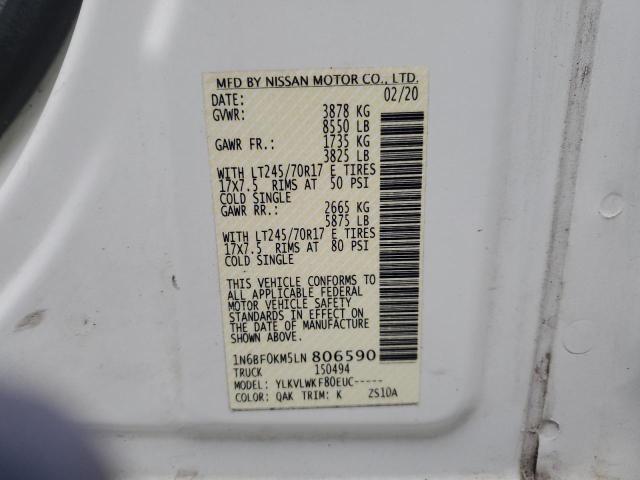 2020 NISSAN NV 1500 S - 1N6BF0KM5LN806590