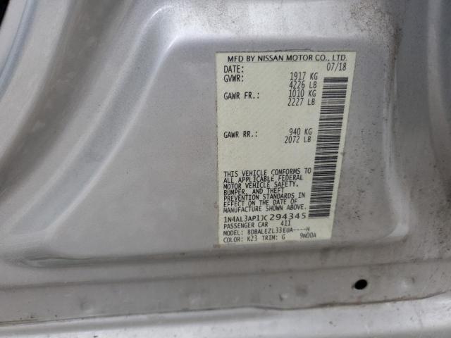 2018 NISSAN ALTIMA 2.5 - 1N4AL3AP1JC294345