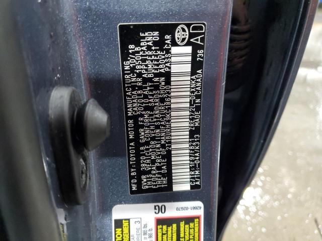 2019 TOYOTA COROLLA L - 2T1BURHE9KC186230