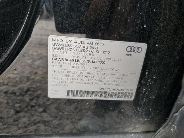 VIN WA1C2AFP7GA017474 2016 Audi Q5, Premium no.13