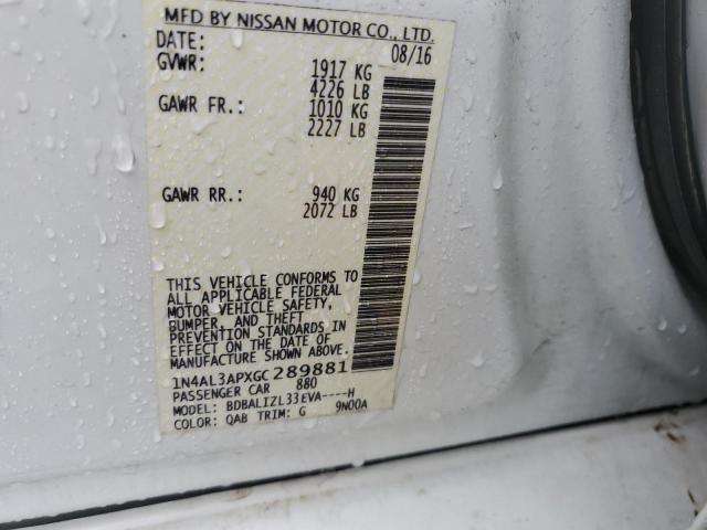 2016 NISSAN ALTIMA 2.5 - 1N4AL3APXGC289881