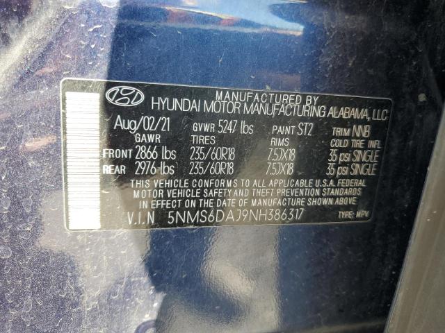 2022 HYUNDAI SANTA FE S - 5NMS6DAJ9NH386317