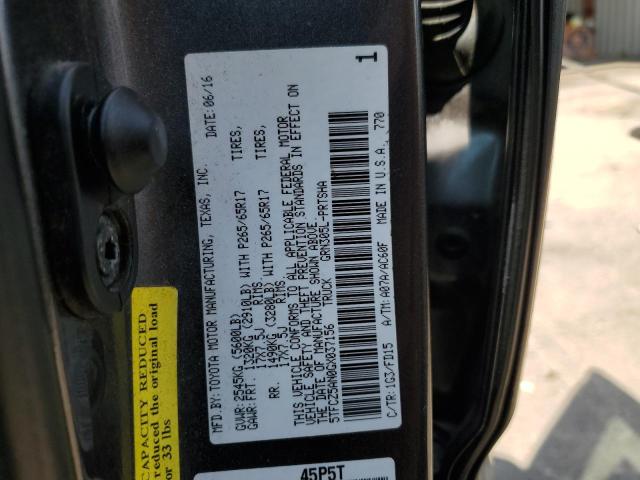 2016 TOYOTA TACOMA DOU - 5TFCZ5AN0GX037156