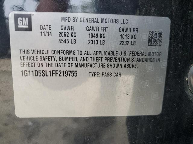 2015 CHEVROLET MALIBU 2LT - 1G11D5SL1FF219755
