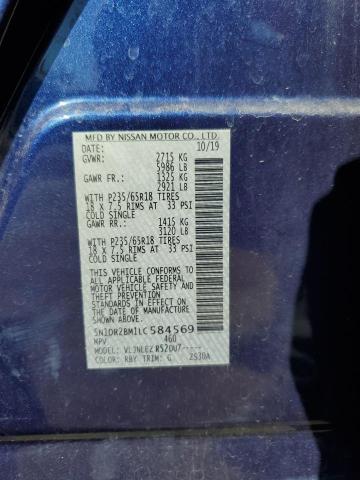 2020 NISSAN PATHFINDER - 5N1DR2BM1LC584569