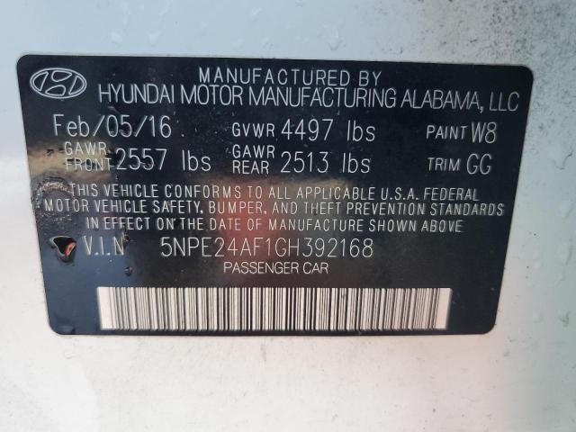 2016 HYUNDAI SONATA SE - 5NPE24AF1GH392168