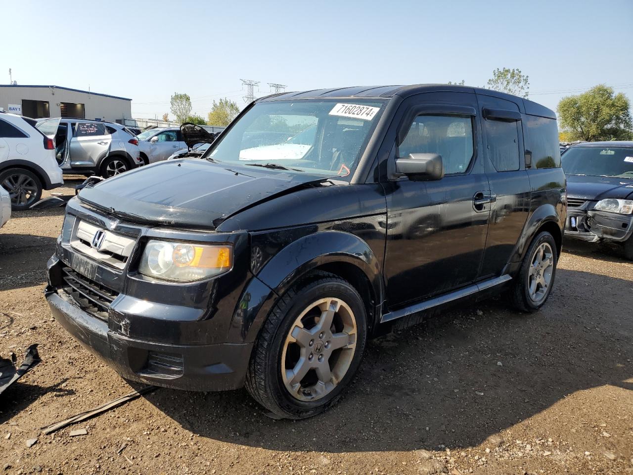 HONDA ELEMENT SC 2007 black  gas 5J6YH18947L000753 photo #1