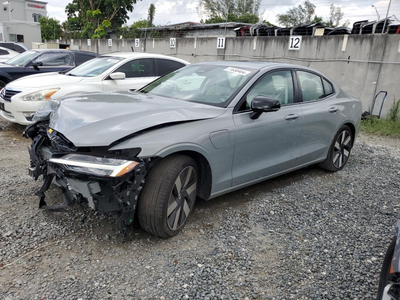 VOLVO S60 ULTIMA 2024 gray  hybrid engine 7JRH60FM8RG298265 photo #1