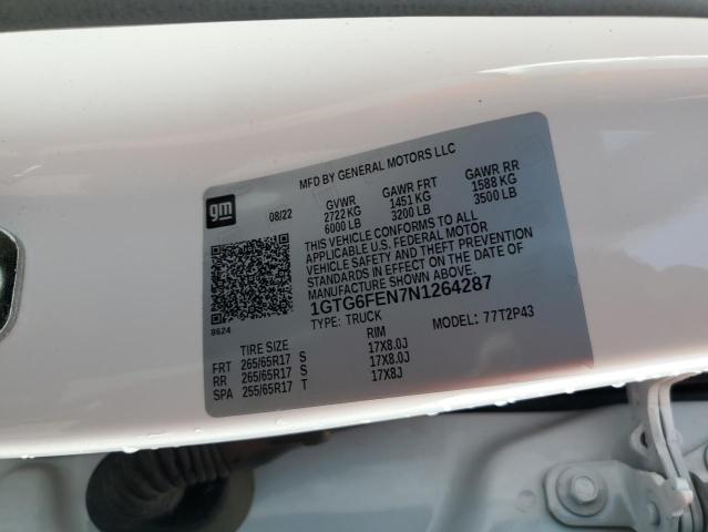 2022 GMC CANYON AT4 - 1GTG6FEN7N1264287