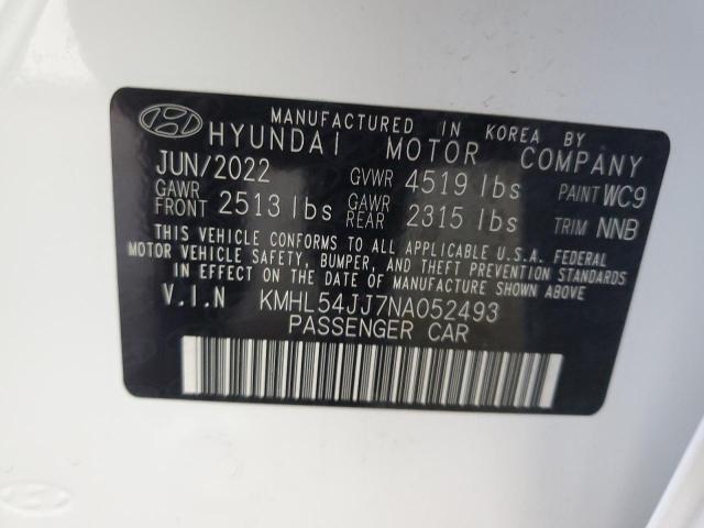 2022 HYUNDAI SONATA HYB KMHL54JJ7NA052493  71129164