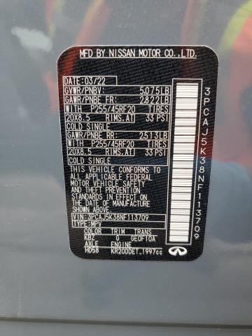 2022 INFINITI QX55 ESSEN 3PCAJ5K38NF113709