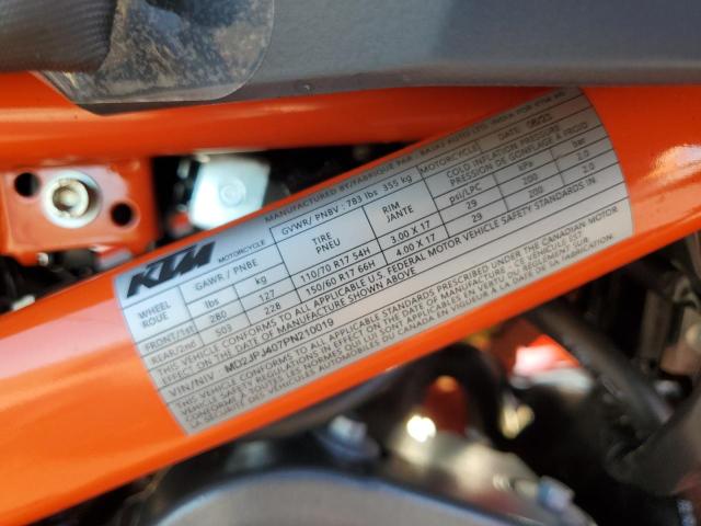 2023 KTM 390 DUKE - MD2JPJ407PN210019