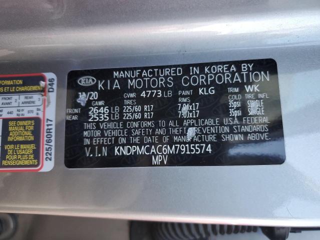 2021 KIA SPORTAGE L - KNDPMCAC6M7915574