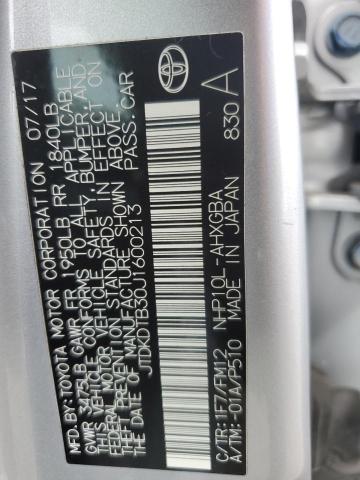 2018 TOYOTA PRIUS C - JTDKDTB30J1600213