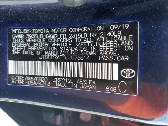 2020 TOYOTA COROLLA LE - JTDEPRAE8LJ076614