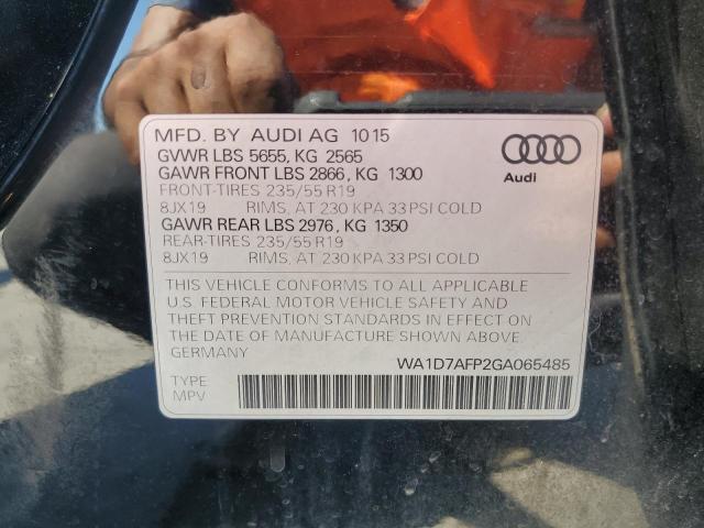 VIN WA1D7AFP2GA065485 2016 Audi Q5, Premium Plus S-... no.13