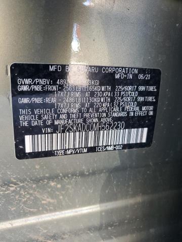 2021 SUBARU FORESTER JF2SKADC0MH562230